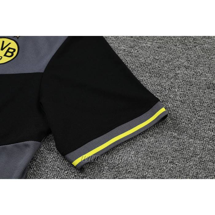 Camiseta Polo del Borussia Dortmund 2022-2023 Gris y Negro